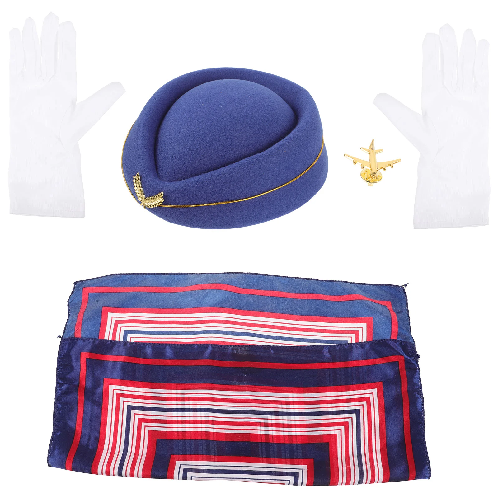 

Flight Attendant Accessories Women Suits Role Play Stewardess Costume Cosplay Props Outfits Hat