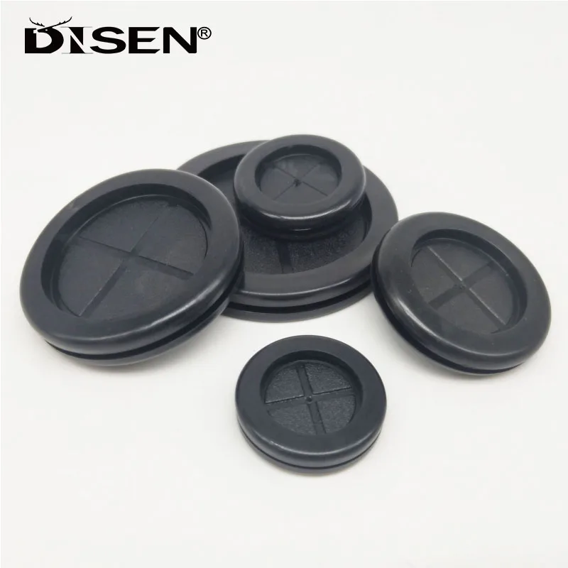 

5Pcs 16-100mm Circlip Rubber Wire Grommet Gasket Electric Box Inlet Outlet Seal Ring Dust Plug Cover Cable Holder Protector