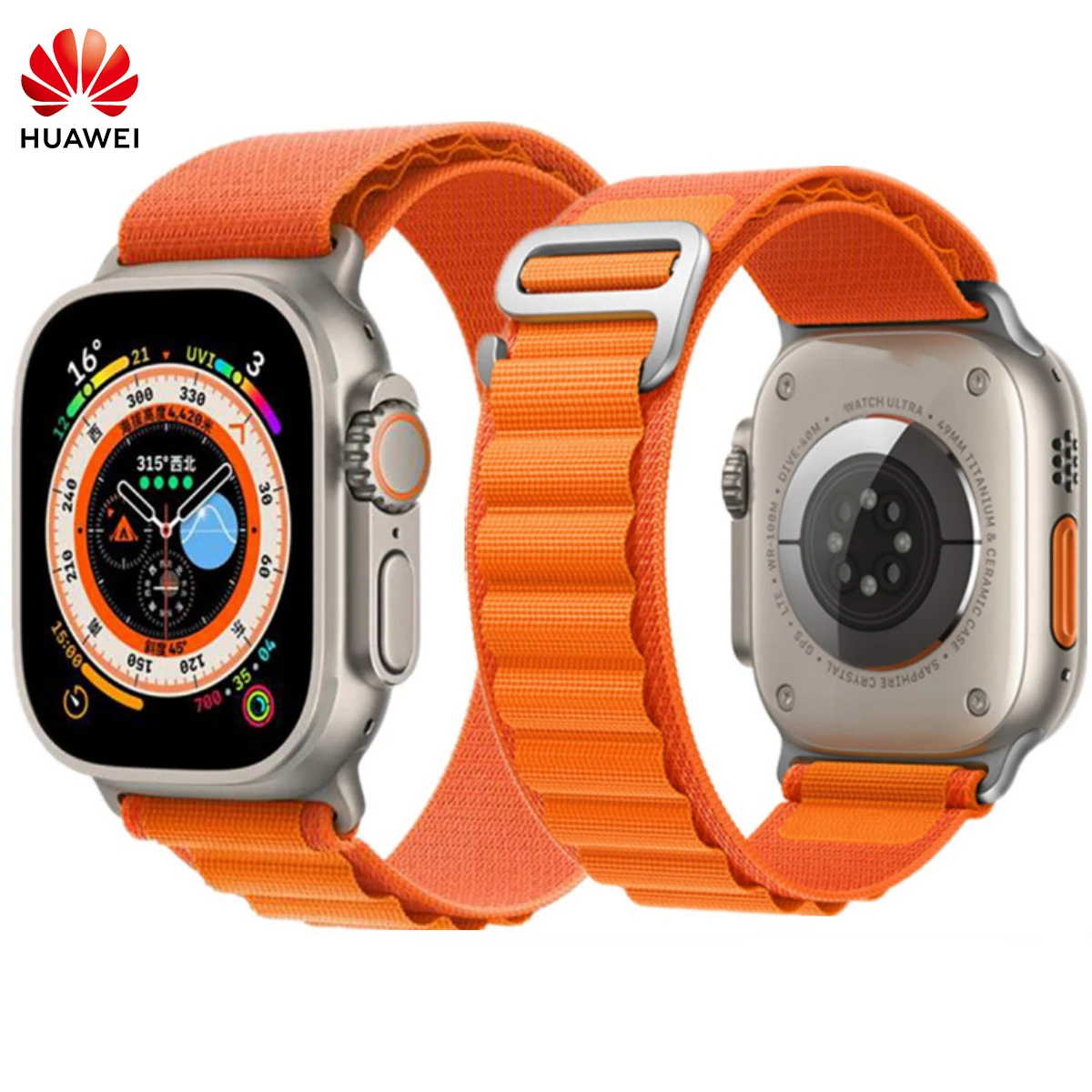 

Huawei Smart Watch Ultra 8 NFC GPS Track 49mm Men Women Smartwatch Series 8 Thermometer BluetoothCall Waterproof For Apple