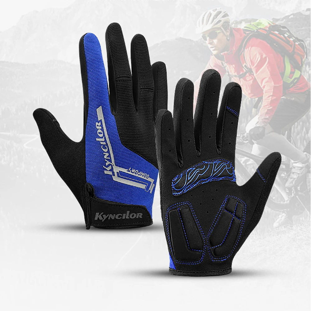 

Unisex Gym Fitness Gloves Breathable Antiskid Sports Mittens Sports Shockproof Touchscreen Full Finger Gloves MTB Bike Gloves
