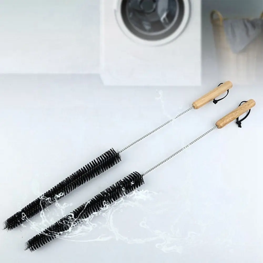 

Wood Handle Long Cleaning Brush Water Pipe Drainage Dredge Tool Radiator Duster Long-haired Cleaning Brush Cleaning Tools