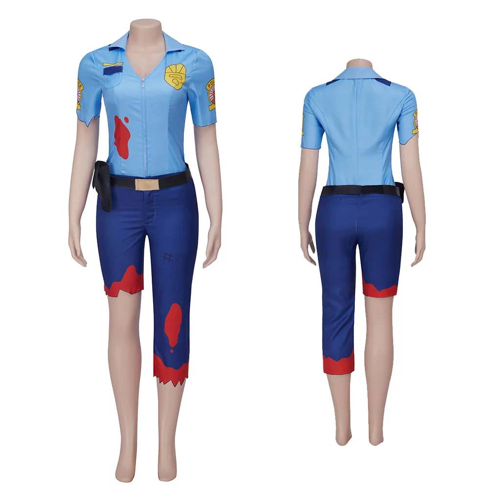 Аниме Paradise PD Gina Jabowski Косплей Костюм Полицейская форма Хэллоуин Карнавальный