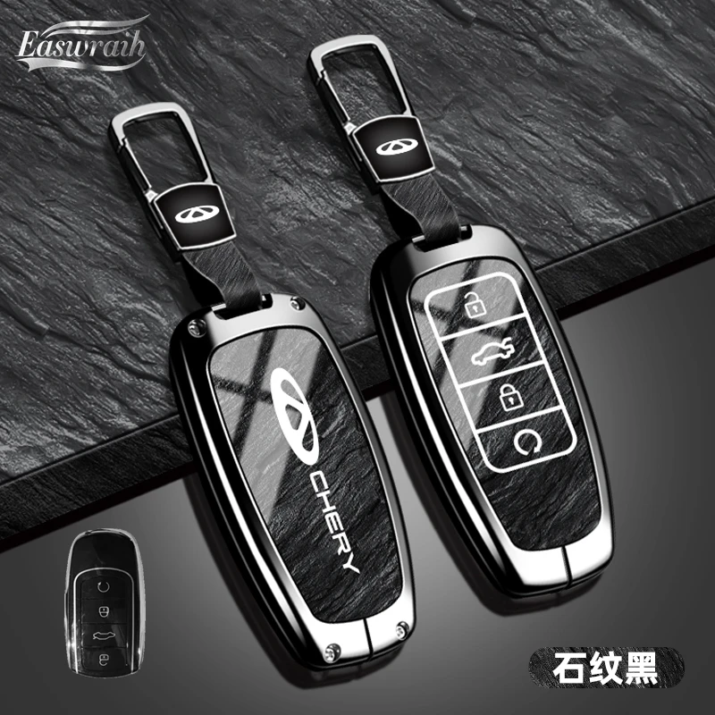 

Автомобильный чехол из цинкового сплава из ТПУ, держатель для дистанционного ключа, цепочка для Chery JAECOO Omoda 5 Tiggo 7 8 9 Plus Pro Arrizo 6 8, аксессуары