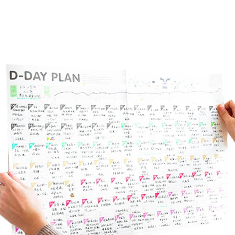 2022 настенный календарь планировщик на год ежедневный план бумага с листами