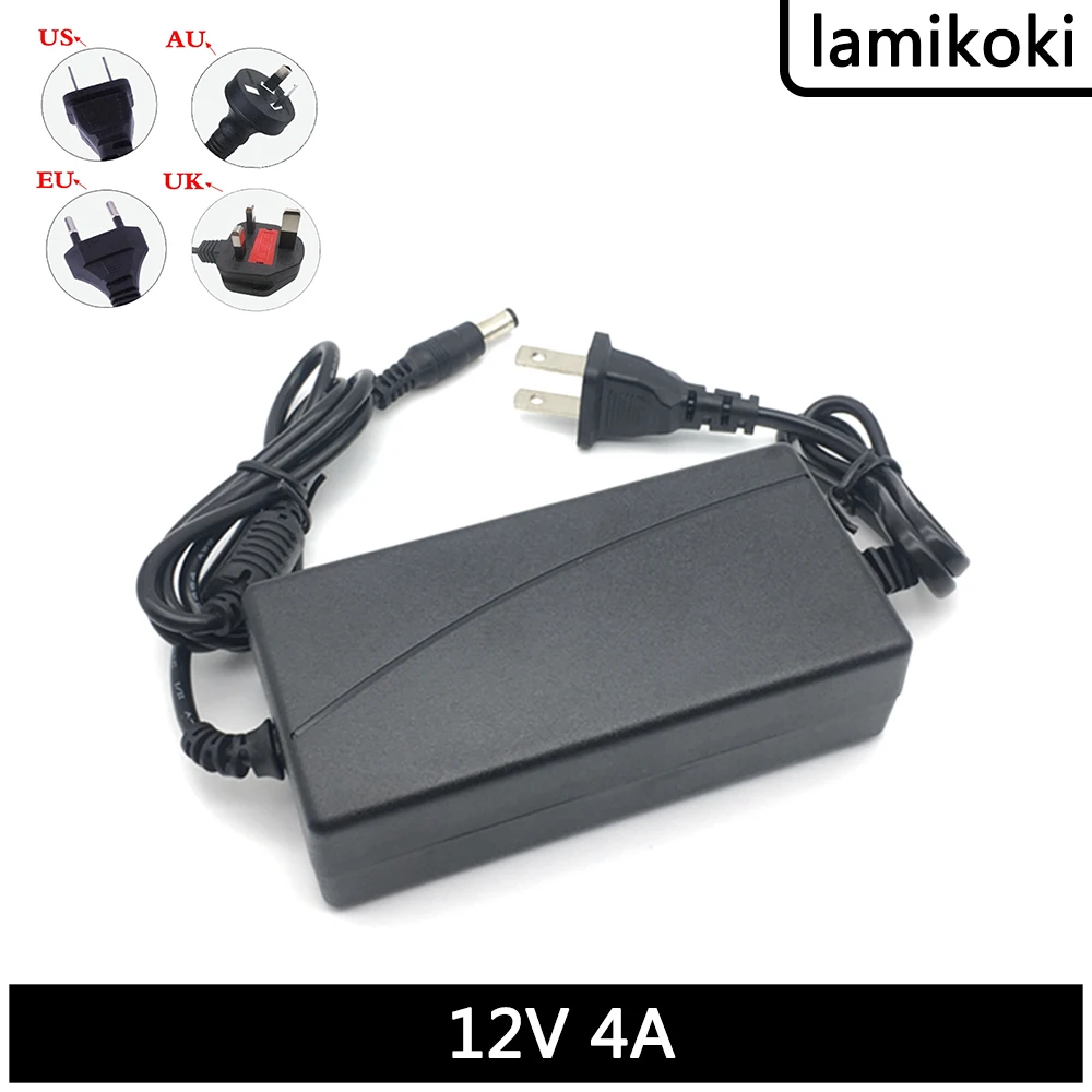 

220V To 12V 4A 48W Drive Power Cord Adapter LCD Display LED Light With Transformer Full Power