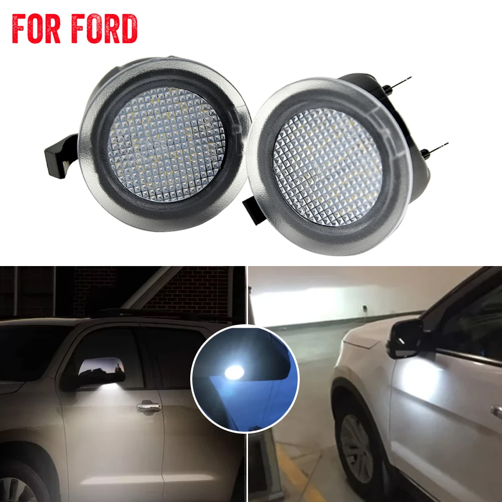 Фото 2 шт. светодиодные лампы для подсветки зеркал заднего вида для Ford Fusion Gen 2 2014-2015, для Ford Flex SEL 2013-2017 №1