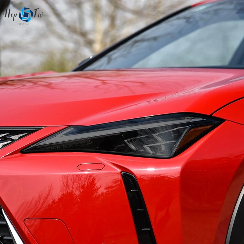 

Автомобильная передняя фара, освесветильник, прозрачная Дымчатая черная наклейка из ТПУ для Lexus UX UX250h UX200 2019 2020, аксессуары