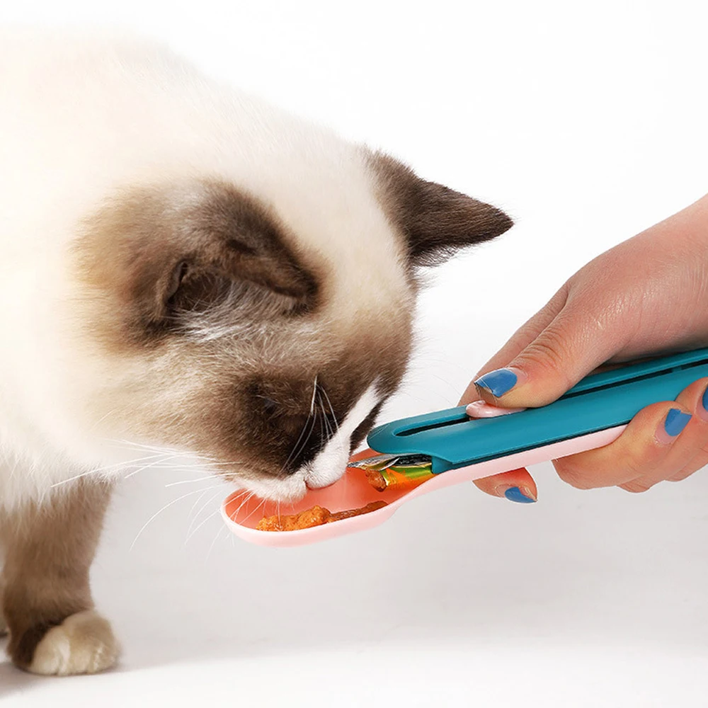 

Treats Spoon Cat Feeder Wet Treats Strip Lickable Squeeze Spoon Pet Liquid Snacks Feeding Spoon Feeding Creative Pet Feeder