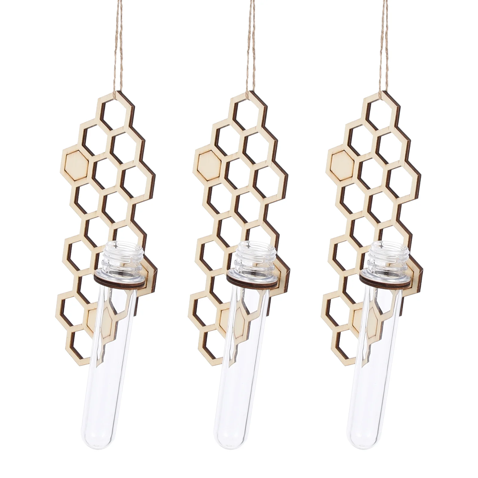 

Hanging Test Tube Planter Vase Terrarium Wall Propagation Hydroponic Planters Trellis Station Propogation Air Flower Tubes Wood