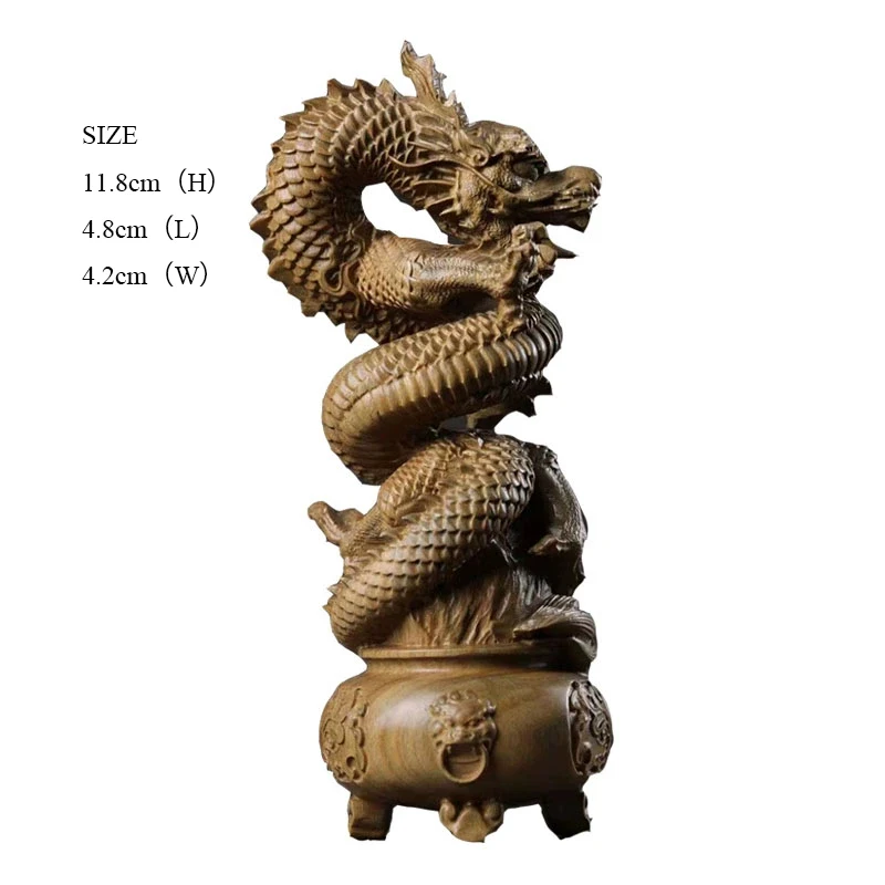 

Китайский дракон из зеленого сандала