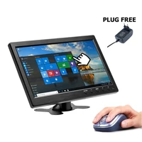 10 1 lcd hd pc monitor mini tv computer display 2 channel video input portable security monitor with speaker hdmi vga