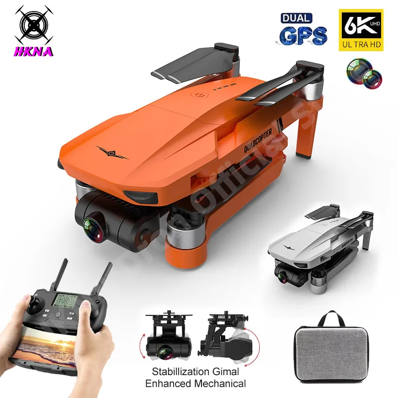 KF102 New Gps Drone 8K Dual HD Camera 2-Axis Gimbal Brushless Motor Aerial Photography 1200M RC Distance Foldable Quadcopter | Электроника