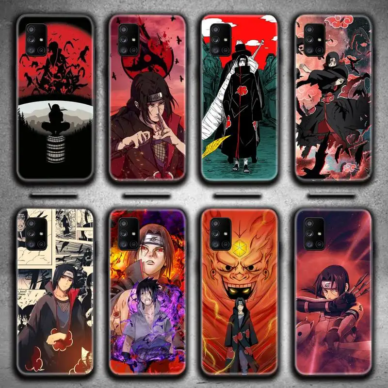 

Naruto Itachi Sharingan Phone Case For Samsung Galaxy A52 A21S A02S A12 A31 A81 A10 A30 A32 A50 A80 A71 A51 5G