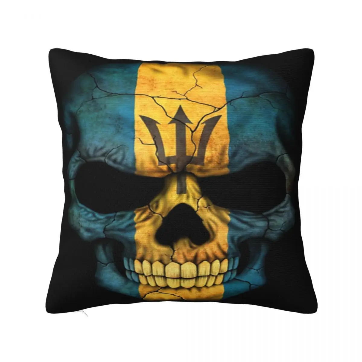 Наволочка с черепом и флагом Барбадоса