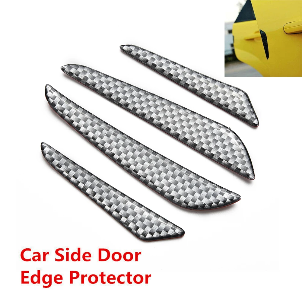 4pcs Universal Car Sticker Door Protector Side Edge Protection Guards Stickers For Car Carbon Fiber Anti-collision Strips 4pcs Universal Car Sticker Door Protector Side Edge Protection Guards Stickers For Car Carbon Fiber Anti-collision Strips