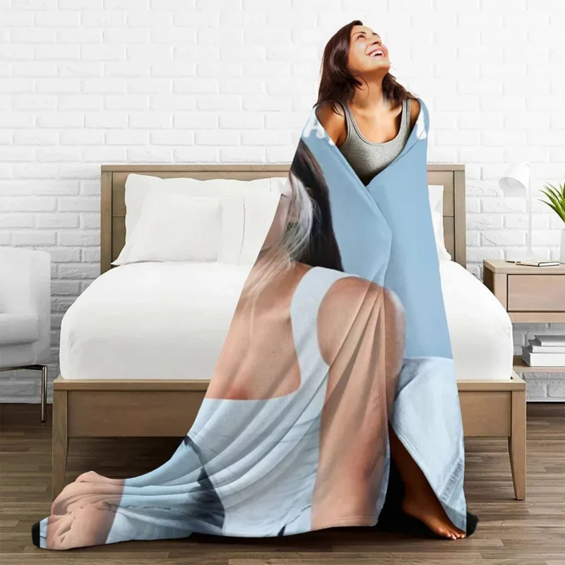 

Spanish Singer Aitana Blankets Fleece Decoration Music 3D Print Gift Breathable Soft Throw Blanket For Sofa Travel Bedspreads