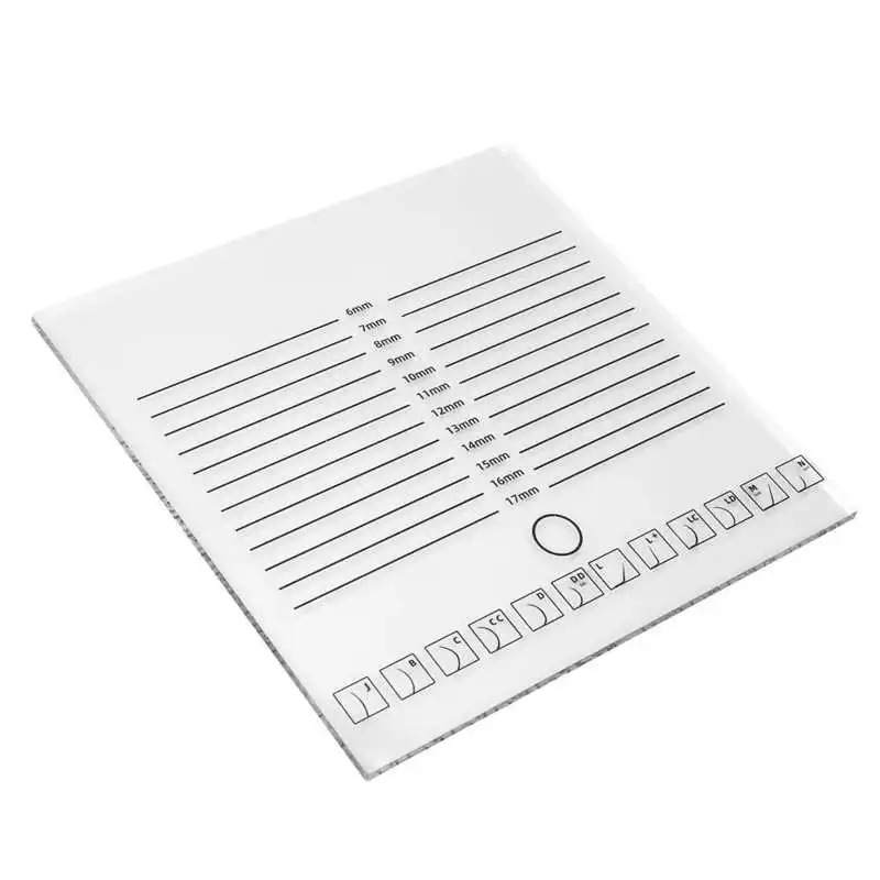 

Large Lash Tray 12 Kinds Curvature Double Row Clear Scale Wear Resistant Washable Anti Drop Eyelash Extension Plastic Tray for