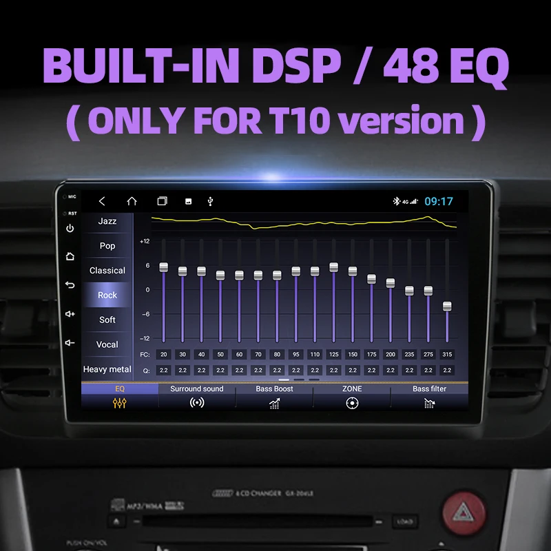 Автомагнитола JMCQ 2DIN 2 + 32 Android 10 4G WiFi мультимедийный видеоплеер для Subaru Outback 3 Legacy 4