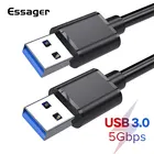 Кабель-удлинитель Essager USB-USB Type A папа-папа USB 3,0 для радиатора, жесткого диска Webcom USB 3,0, удлинитель кабеля