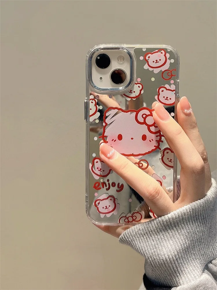 

Cute cartoon cat Case For iPhone 13 11 14 Pro Max 12 XS Max X XR minority 7 8 Plus SE 2022 2020 Cases Luxury Shockproof Cover