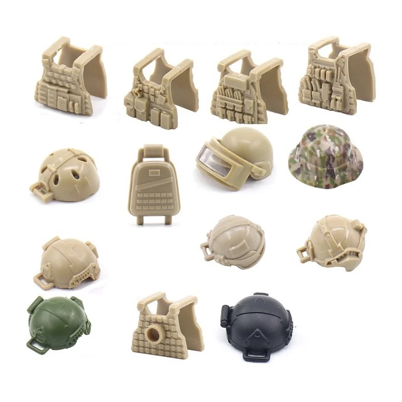 5 шт. Детский конструктор военный жилет