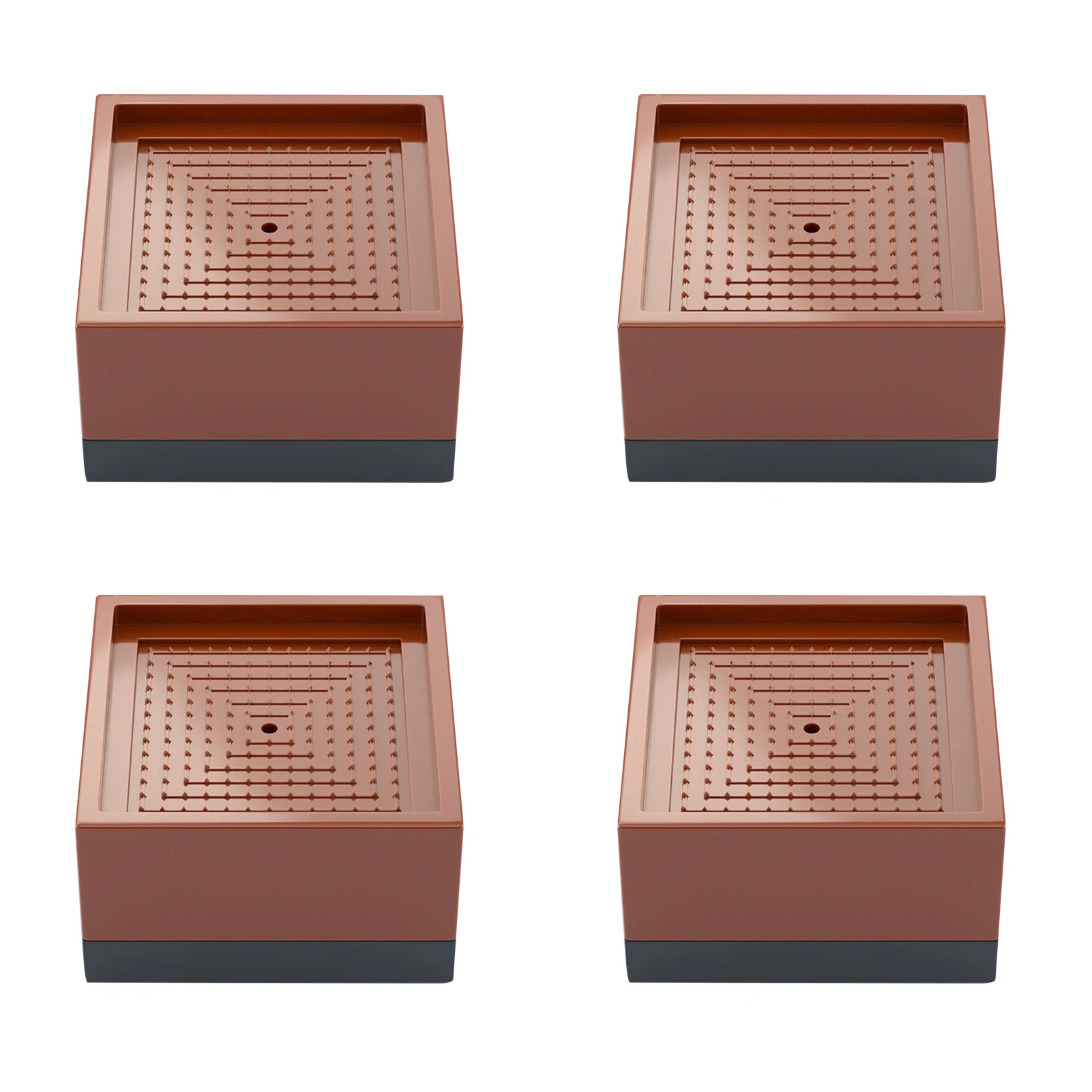 

4pcs/pack Furniture Riser Pad Shockproof Accessories Square Anti Vibration Sofa Bed Washing Machine Non Slip Leg Increase Height