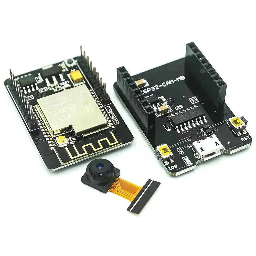 Фото Модуль WiFi ESP32-CAM, ESP32 Serial to WiFi, плата разработки ESP32 CAM, 5В, Bluetooth, с камерой OV3660, для самостоятельной сборки. №1