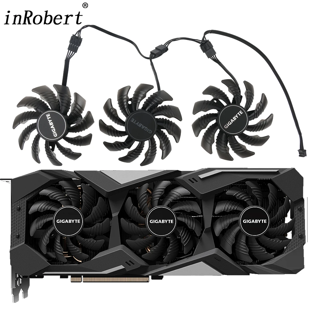 

Вентилятор охлаждения для видеокарты Gigabyte Radeon, T128010SU, PLD08010S12HH, 78 мм, для 5500, 5600, XT