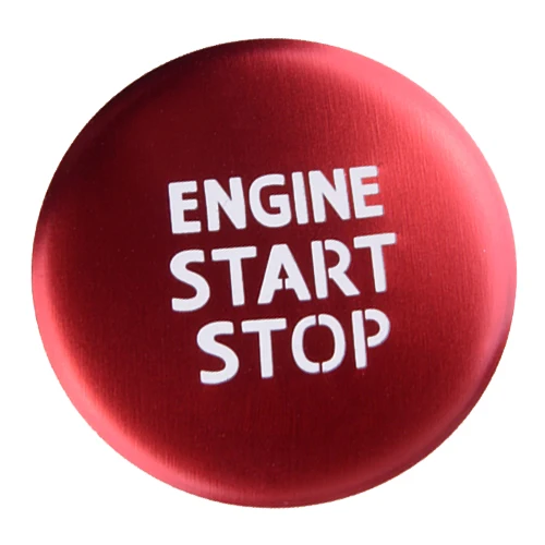 

Car Engine Start Stop Switch Button Cover Trim Fit for Toyota RAV4 2019 2020 2021 Aluminum Red