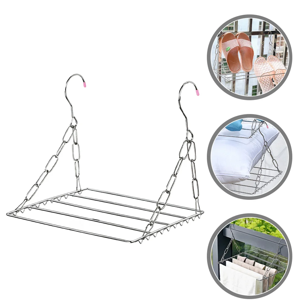 

Balcony Stainless Steel Shoe Hanging Rack Outdoor Clothes Drying Rack Hanger