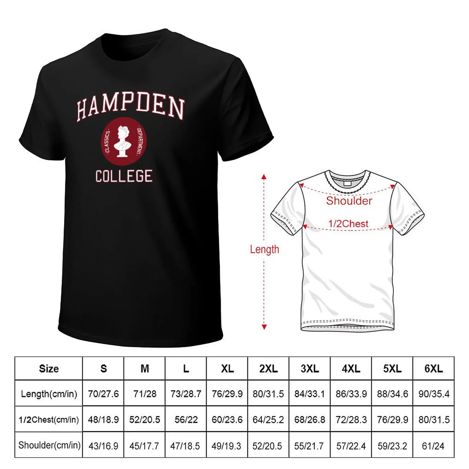 Фото Футболка Hampden College Vermont The Secret History, спортивная одежда, дышащая футболка с коротким рукавом №2