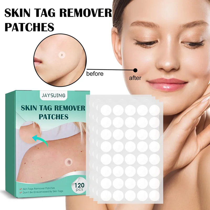 

120Pcs Facial Skin Cleansing Patch Acne Warts Remover Patch Skin Tags Pimple Treatments Acne Warts Face Skin Beauty Care Sticker