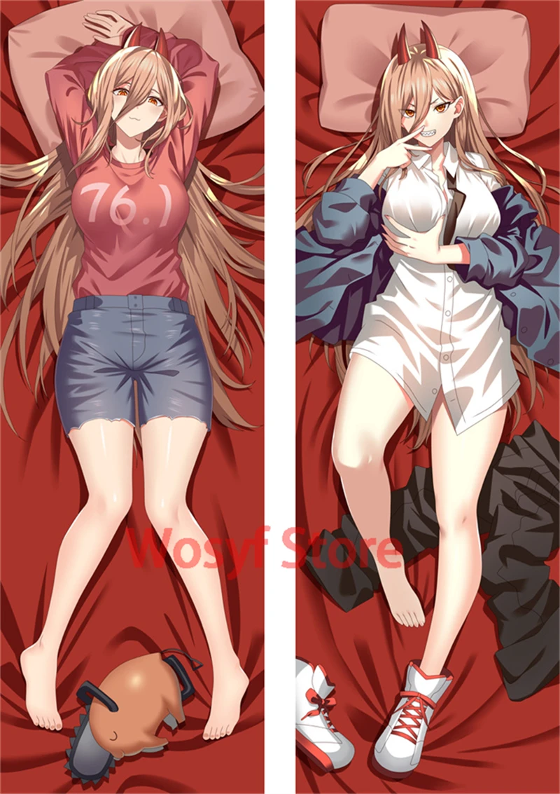 

Dakimakura Anime Chainsaw Man Double-sided Print Life-size Hugging Body Pillow Gifts