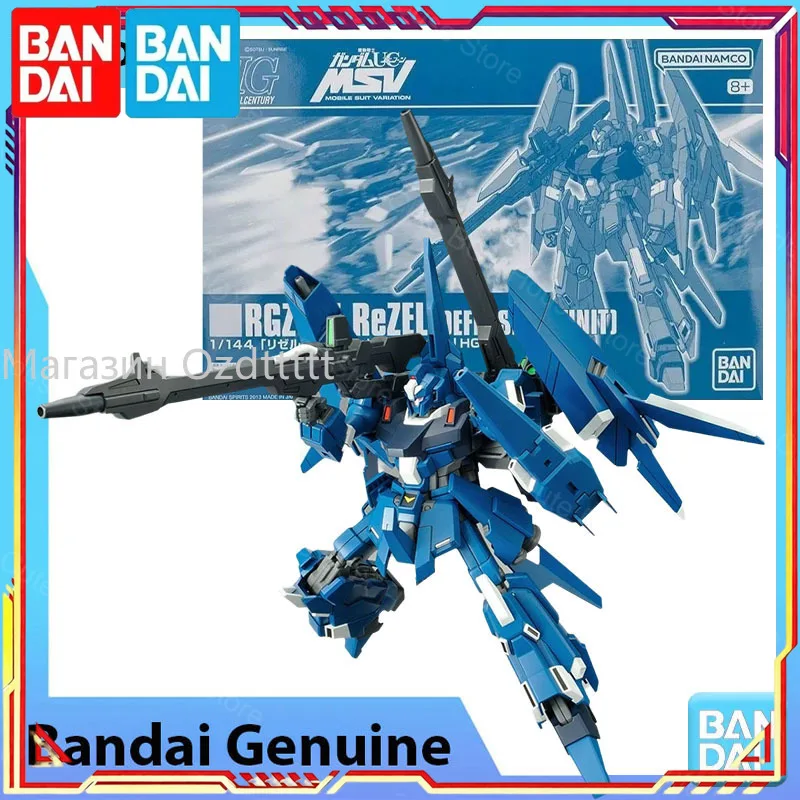 Фото Оригинальный набор для сборки модели Gundam от Bandai, масштаб 1/144, RGZ-95 ReZEL Defenser B-UNIT, коллекционная фигурка из аниме, игрушка для сборки. №2
