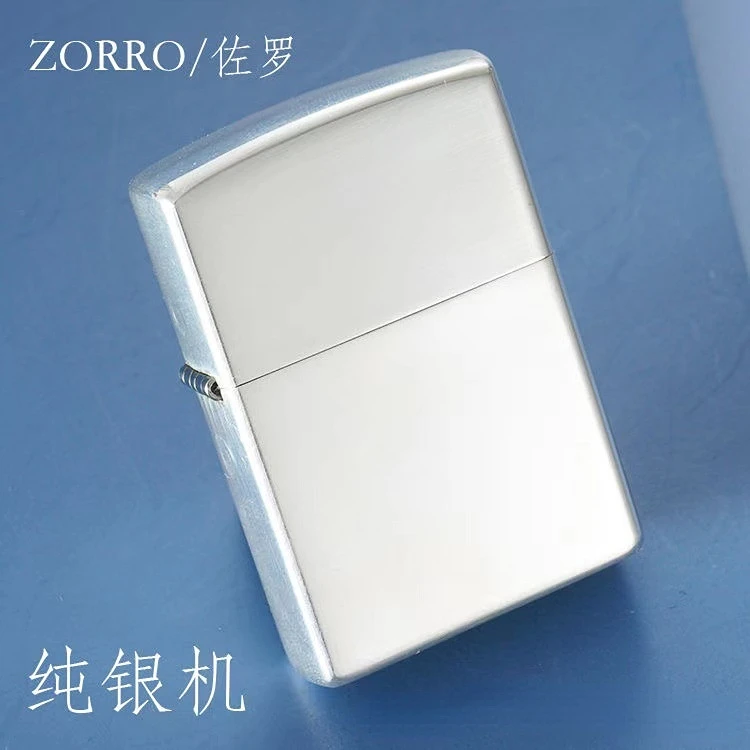 

Zorro чистое серебро керосиновая Зажигалка лазерная гравировка Z902 чистое серебро фотопластина аксессуары для курения гаджеты