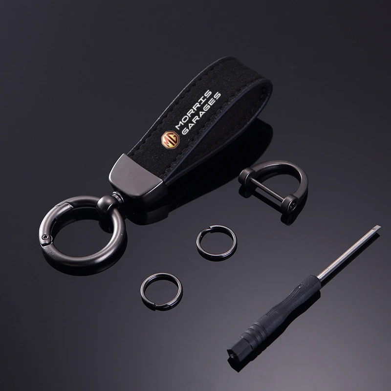 

Car KeyChain Detachable Metal 360 Degree Rotating Horseshoe Buckle KeyChain For MG MG3 MG5 MG6 MG7 MG TF ZR ZS ES HS GS Morris 3