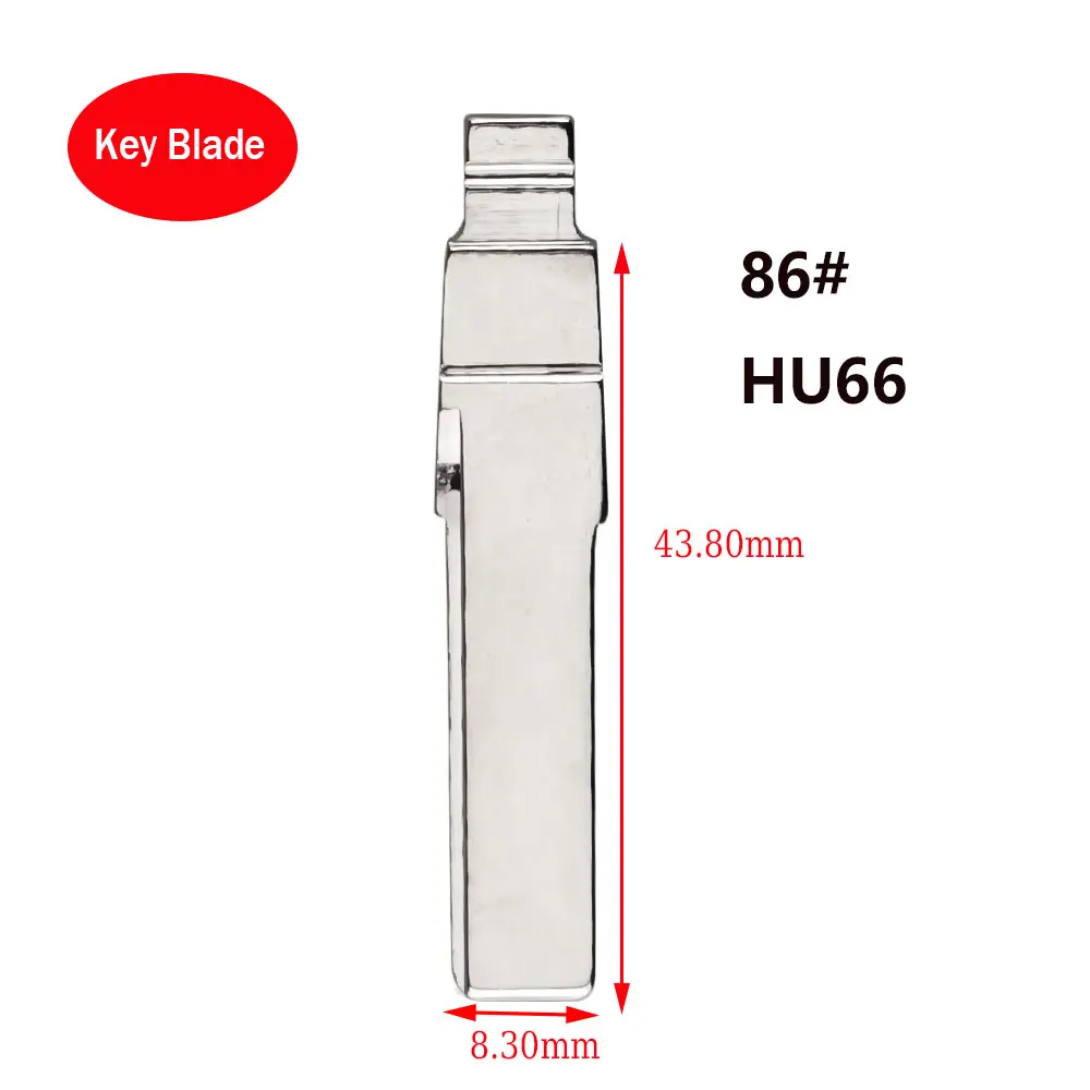 

10шт 86 # HU66 KD Key Blade Flip Remote Key Blades для VW Passat Bora Seat Skoda для Keydiy KD Xhorse VVDI JMD