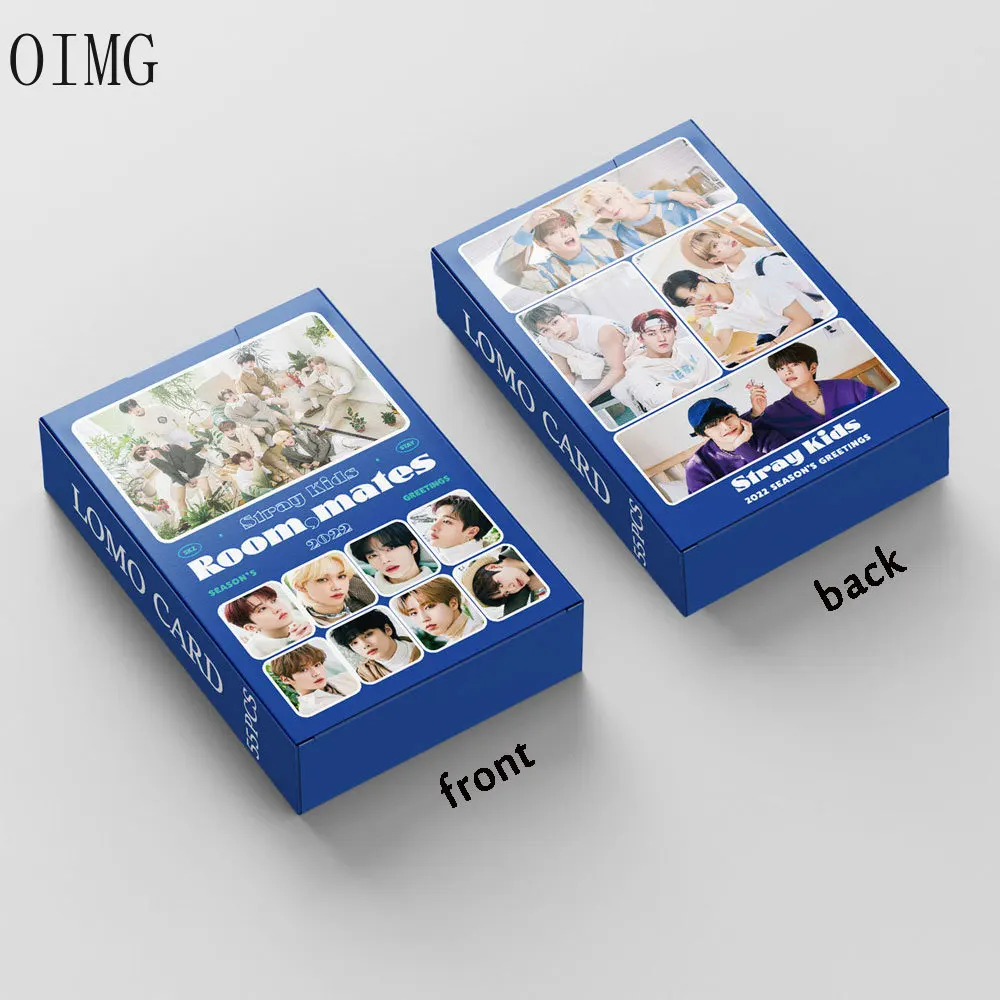 55 шт./компл. Kpop альбом Stray Kids Lomo Card 2022 сезонные приветствия Детские фотокарты