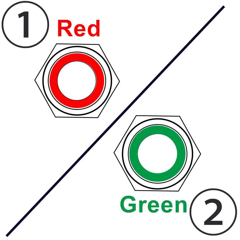 

Двухцветный светодиодный металлический выключатель DIANQI