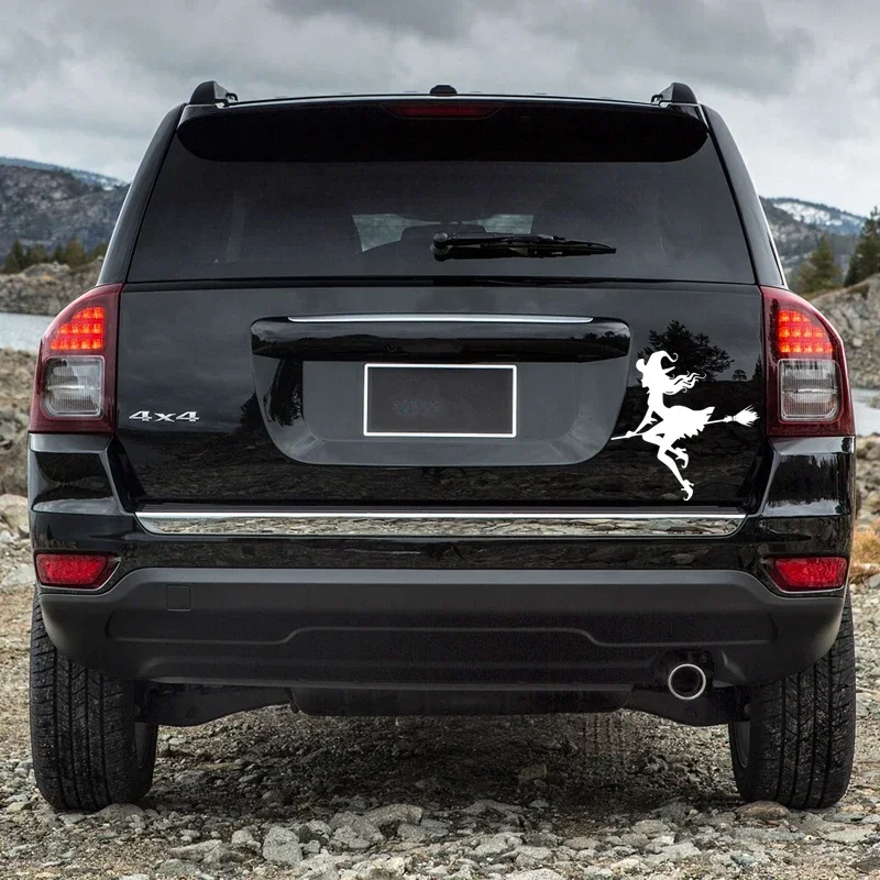 Высекающая виниловая наклейка автомобильная ведьма водонепроницаемые