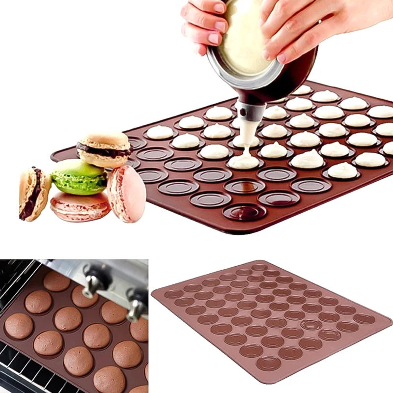 

30 Cavity Silicone Pastry Cake Macaron Macaroon Oven Baking Mould Sheet Mat