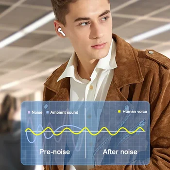Lenovo Bluetooth Earphones Wireless Earbuds With Charging Case Built-in Microphone Waterproof Earphone Mobile Phone Universal 2