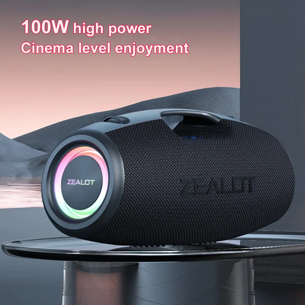 Bluetooth-колонка 100 Вт 6 звуковых устройств RGB подсветка аккумулятор 24000 мАч