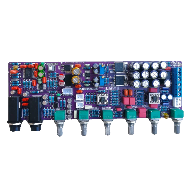Предусилитель Hi-Fi класса A рандомный вход AD847 OP AMP плата предусилителя звука 12-18 В