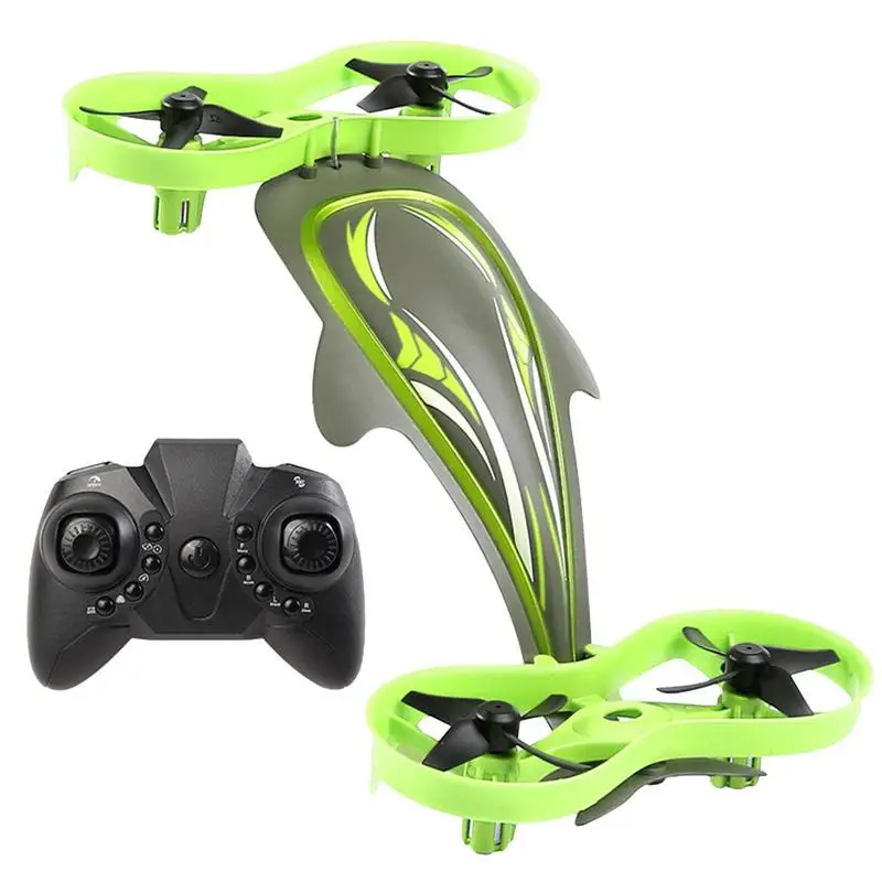 

Mini Drone 3 In 1 3D Flip Pocket Quadcopter With 3 Speed Adjustments Mini Drone For Kids And Beginners Sea Land And Air Fly