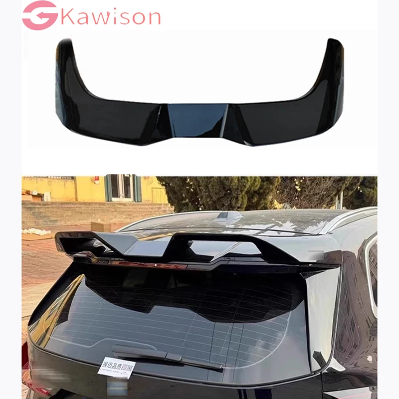 For BMW new U10 U11 X1 IX1 2023+ Roof Spoiler ABS Plastic Unpainted Color Rear Wing Trunk Lip Boot Cover Car Styling