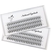 a variety of length natural soft single plant thick curly artificial segmented false eyelashes eye makeup diy eyelash grow tool
