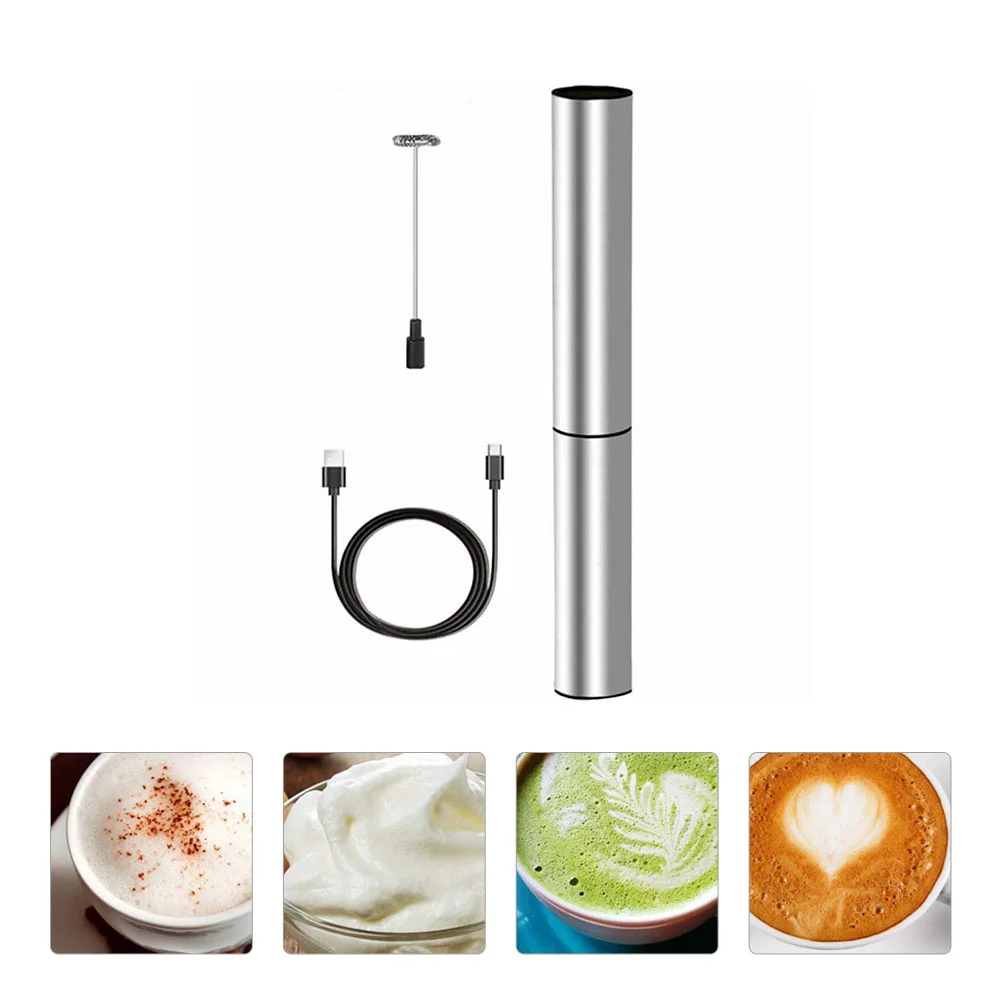 

Whisk Mixer Frother Egg Drink Foamer Electric Coffee Manual Mixing Handheld Blender Mini Latte Steamer Foam Handle Wand Stirrer