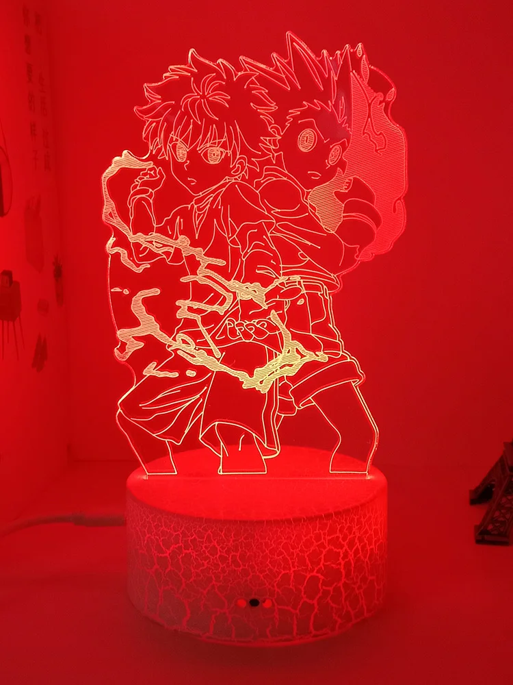 3d Светодиодная лампа HUNTER X HxH и KILLUA ночник для диодера манги Аниме фигурки героев