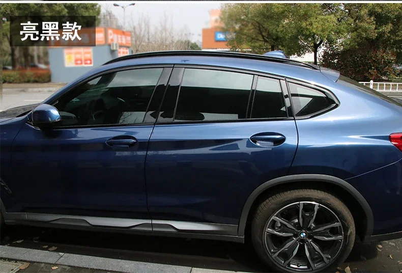 Фото Багажник на крышу из алюминиевого сплава для BMW X4 G02 2019-2024, рельсы, багажник, багажник, верхняя поперечина, рельсовые коробки, аксессуары №5